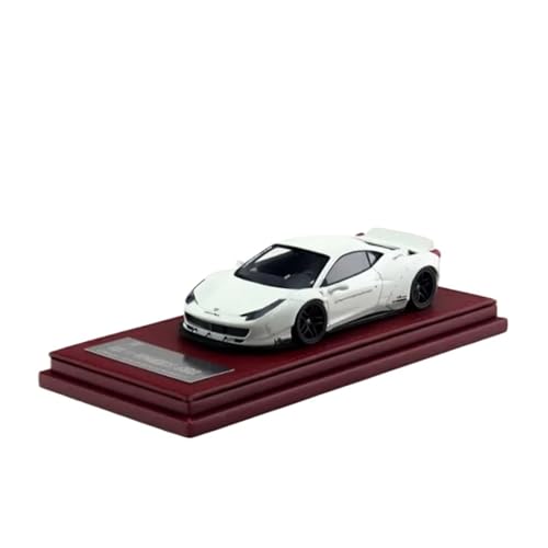 Mini Auto Spielzeug 1:43 Für LB Works 458 Simulationsharz-Automodell Sammler-Sportwagenmodell Für Erwachsene Wohnkultur(White) von CYQOCD