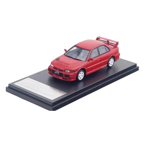 Mini Auto Spielzeug 1:43 Für Mitsubishi Lancer GSR Evolution Ⅲ (1995) Mehrfarbiges Realistisches Alu-Auto-Innendisplay Wohnkultur(Red) von CYQOCD