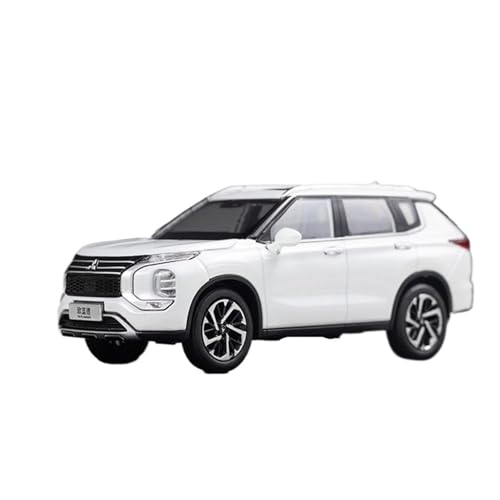 Mini Auto Spielzeug 1:43 Für Mitsubishi Outlander 2023 SUV Legierung Auto Modell Schlafzimmer Dekoration Indoor Display Wohnkultur(White) von CYQOCD