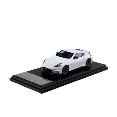 Mini Auto Spielzeug 1:43 Für Nissan Fairlady Z NISMO (2015) 370Z Harz Auto Replika Oldtimer Miniatur Dekoration Wohnkultur(White) von CYQOCD