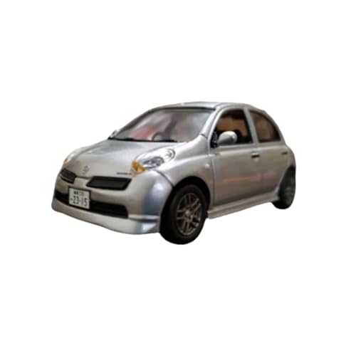 Mini Auto Spielzeug 1:43 Für Nissan March 12SR 15SR Simulation Legierung Auto Modell Static Display Serie Sammler Spielzeug Wohnkultur(Silver) von CYQOCD