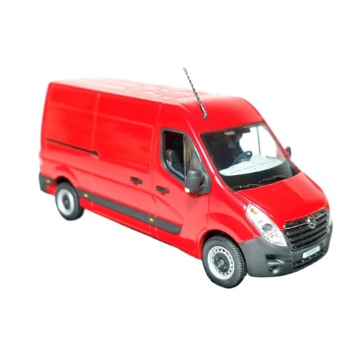 Mini Auto Spielzeug 1:43 Für Opel -Movano Nutzfahrzeug Roter Van Legierung Druckgussautos Dekorserie (Vergriffen) Wohnkultur von CYQOCD