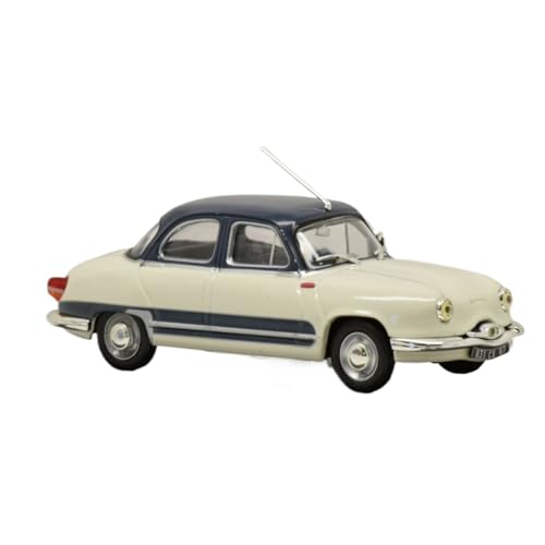Mini Auto Spielzeug 1:43 Für Panhard Dyna Grand 1958 Weiß Vintage Metall Mini Auto Modell Blau Top Statische Dekoration Wohnkultur von CYQOCD