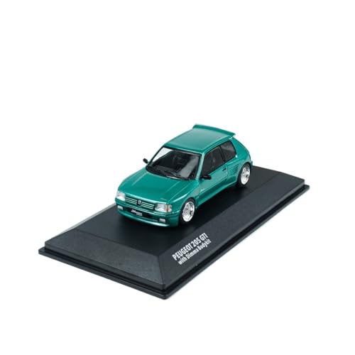 Mini Auto Spielzeug 1:43 Für Peugeot 205 Dimma Grün Druckguss-Fahrzeug Maßstab Legierung Automodell Versiegeltes Designmodell Wohnkultur von CYQOCD