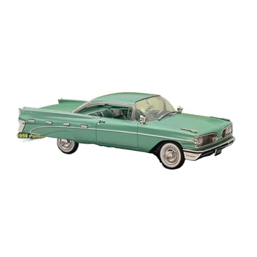 Mini Auto Spielzeug 1:43 Für Pontiac Bonneville 1959 Supercar Autos Modell Erwachsene Spielzeug Nostalgie Klassiker Souvenir Wohnkultur(Green) von CYQOCD