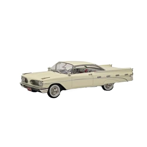 Mini Auto Spielzeug 1:43 Für Pontiac Bonneville 1959 Supercar Autos Modell Erwachsene Spielzeug Nostalgie Klassiker Souvenir Wohnkultur(White) von CYQOCD