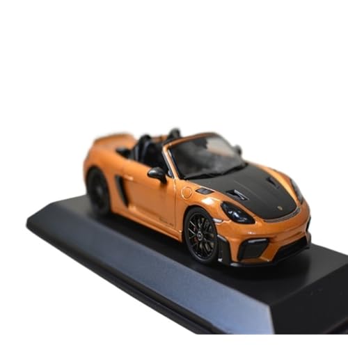 Mini Auto Spielzeug 1:43 Für Porsche 718 (982) Spyder RS Quicksand Gold Cabrio Retro Modell Mit Farbanpassung Wohnkultur von CYQOCD