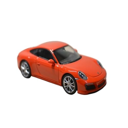 Mini Auto Spielzeug 1:43 Für Porsche 911 (991) Carrera S Orange Metall Modellauto Komplett Geschlossen Ornamente Dekoration Wohnkultur von CYQOCD