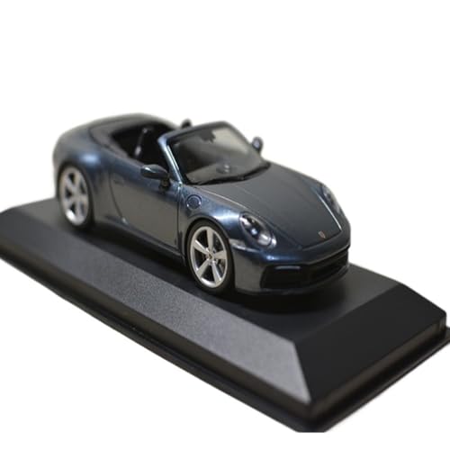 Mini Auto Spielzeug 1:43 Für Porsche 911 (992) Carrera Blau Cabrio Metallmodell Die-Cast Replika Dekorationsauto Wohnkultur von CYQOCD
