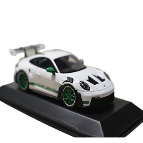 Mini Auto Spielzeug 1:43 Für Porsche 911 (992) GT3 RS Legierung Supercar Auto Modell Grüne Räder Stilvolle Fahrzeug Weiß/grün Wohnkultur von CYQOCD