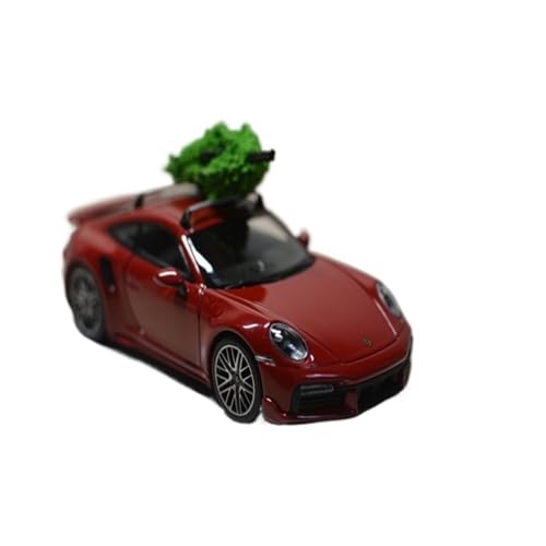 Mini Auto Spielzeug 1:43 Für Porsche 911 (992) Turbo S Mit Zubehör Metall Modellauto Party Überraschung Modellauto Wohnkultur von CYQOCD