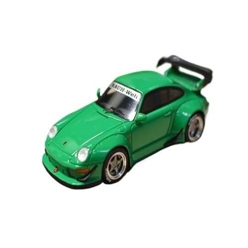 Mini Auto Spielzeug 1:43 Für Porsche 911 (993) RWB Widebody Grün Supercar Realistisches Design Metalldruckguss-Spielzeug Wohnkultur von CYQOCD