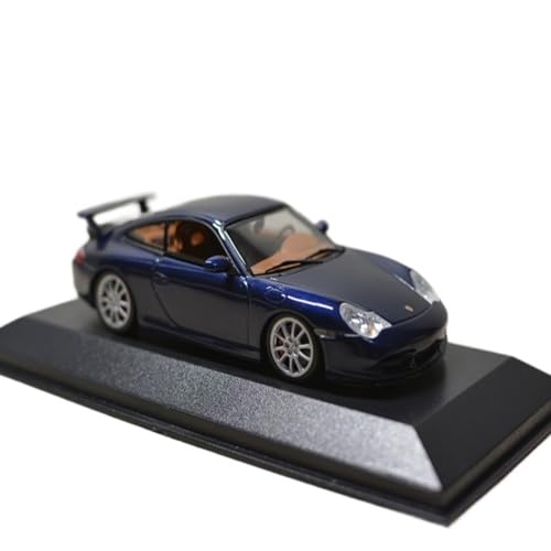Mini Auto Spielzeug 1:43 Für Porsche 911 (996) GT3 2003 Blau Supersportwagen Realistische Innenausstattung Wohnkultur von CYQOCD