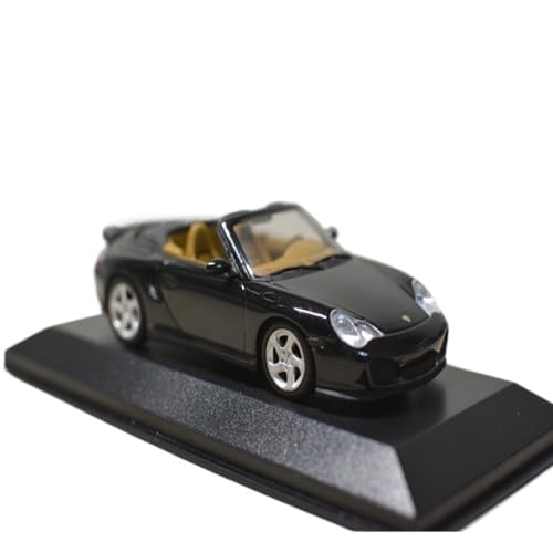Mini Auto Spielzeug 1:43 Für Porsche 911 (996) Turbo Cabrio Retro Legierung Auto Braun Innen Display Modell Schwarz Wohnkultur von CYQOCD