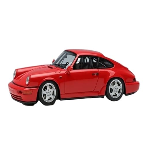 Mini Auto Spielzeug 1:43 Für Porsche 911 964 Carrera RS Clubsport 1992 Legierungsskala Limousinenmodell Metallornamente Wohnkultur(Red) von CYQOCD