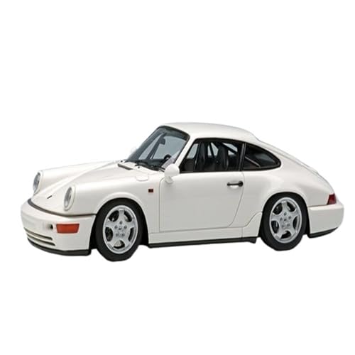 Mini Auto Spielzeug 1:43 Für Porsche 911 964 Carrera RS Clubsport 1992 Legierungsskala Limousinenmodell Metallornamente Wohnkultur(White) von CYQOCD