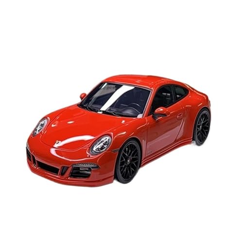 Mini Auto Spielzeug 1:43 Für Porsche 911 991 Carrera 4 Gts 2014 Harzmodell Authentisch Detailliertes Fahrzeug Wohnkultur(Orange) von CYQOCD