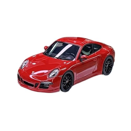 Mini Auto Spielzeug 1:43 Für Porsche 911 991 Carrera 4 Gts 2014 Harzmodell Authentisch Detailliertes Fahrzeug Wohnkultur(Red) von CYQOCD