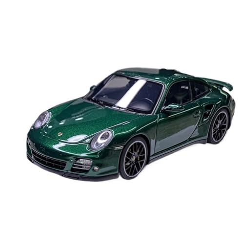 Mini Auto Spielzeug 1:43 Für Porsche 911 997.2 Turbo S 2011 Legierung Diecast Spielzeugauto Multicolor Enthusiasts' Collection Wohnkultur(Green) von CYQOCD