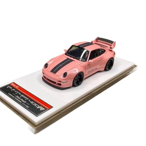 Mini Auto Spielzeug 1:43 Für Porsche 911 Gunther Werks 400R 993 Rosa Harz Auto Kleine Limousine Modell Sammlung Display Wohnkultur von CYQOCD