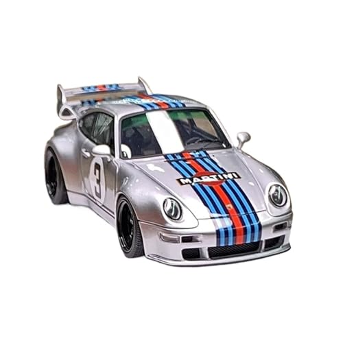 Mini Auto Spielzeug 1:43 Für Porsche 911 Gunther Werks 400R Martini Edition Harzmodell Limitierte Realistische Ornamente Wohnkultur von CYQOCD