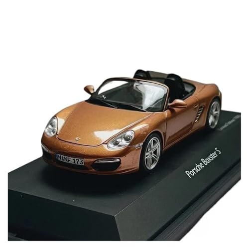 Mini Auto Spielzeug 1:43 Für Porsche Boxster S Legierung Auto Modell Erwachsene Sammlung Display Schlafzimmer Dekoration Spielzeug Wohnkultur(Brown) von CYQOCD