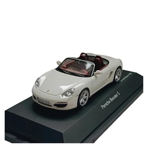 Mini Auto Spielzeug 1:43 Für Porsche Boxster S Legierung Auto Modell Erwachsene Sammlung Display Schlafzimmer Dekoration Spielzeug Wohnkultur(White) von CYQOCD