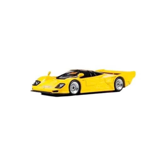 Mini Auto Spielzeug 1:43 Für Porsche Dauer 962 GT - 1994 Zwei Farben Legierung Auto Modell Supercar Metall Dekoration Wohnkultur(Yellow) von CYQOCD