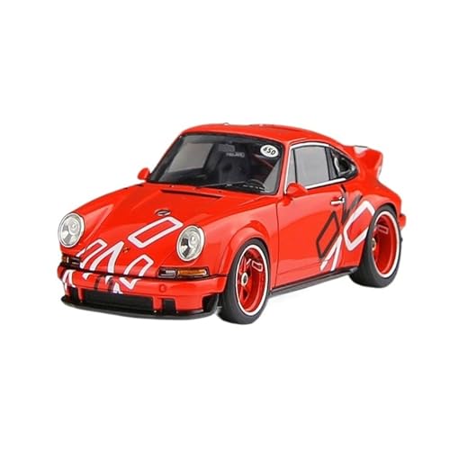 Mini Auto Spielzeug 1:43 Für Porsche Singer DLS Harz Automodell Mehrere Farben Optional Sammlerfahrzeug Modemodell Wohnkultur(Red) von CYQOCD