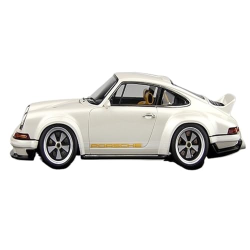 Mini Auto Spielzeug 1:43 Für Porsche Singer DLS Harz Automodell Mehrere Farben Optional Sammlerfahrzeug Modemodell Wohnkultur(White) von CYQOCD