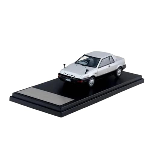 Mini Auto Spielzeug 1:43 Für Pulsar Exa (1982) Harz Auto Modell Druckguss Ornament Display Regal Sammler Spielzeug Wohnkultur(Silver) von CYQOCD