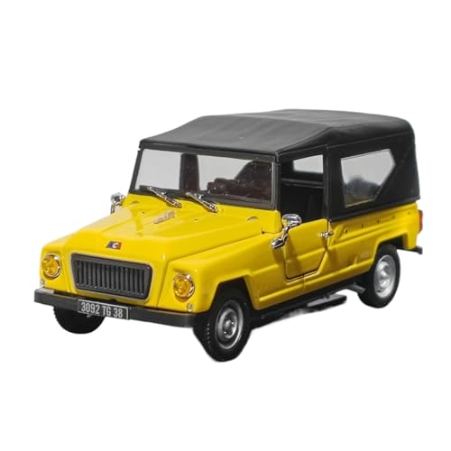 Mini Auto Spielzeug 1:43 Für Renault Rodeo 4 Softtop-LKW Legierung Gelb Wohnwagen Ausstellungsstand Dekorationssammlung Wohnkultur von CYQOCD