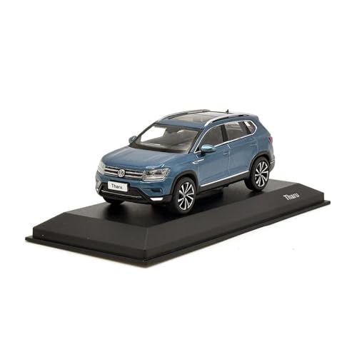 Mini Auto Spielzeug 1:43 Für SAIC Volkswagen SUV Tuang Tiguan L Tukai Tuyue Automodell Ornament Souvenir Familienfahrzeug Wohnkultur(Blue) von CYQOCD