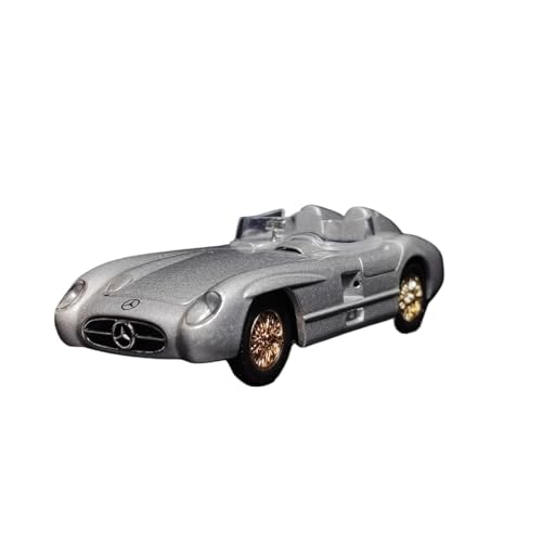 Mini Auto Spielzeug 1:43 Für Silver Arrow 300SLR Zweitüriger Klassischer Sportwagen Aus Aluminiumlegierung Cabrio-Modellanzeige Wohnkultur von CYQOCD