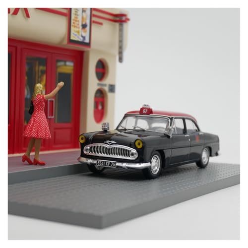 Mini Auto Spielzeug 1:43 Für Simca Vedette Versailles Taxi Szene Fahrzeug Simulation Spiel Spielzeug Dekorative Ornamente Wohnkultur von CYQOCD