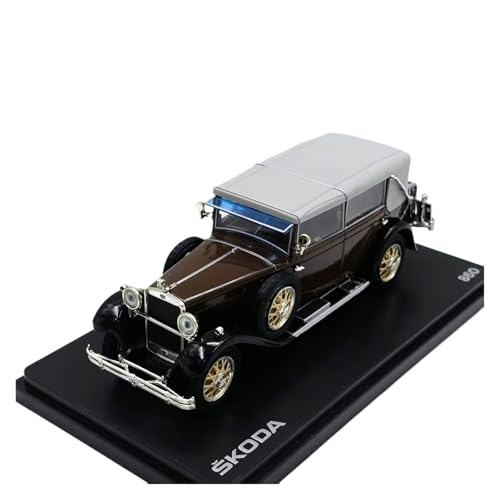 Mini Auto Spielzeug 1:43 Für Skoda 860 Abrex Legierung Retro Collector's Edition Auto Modell Statische Fahrzeug Display Spielzeug Wohnkultur(Brown) von CYQOCD