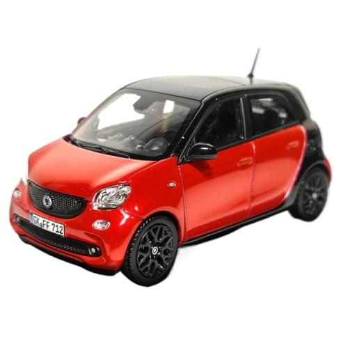 Mini Auto Spielzeug 1:43 Für Smart Forfour Rote Replik Miniatur-Legierungsfahrzeuge Sammlerserie Für Erwachsene Enthusiasten Wohnkultur von CYQOCD
