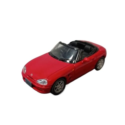 Mini Auto Spielzeug 1:43 Für Suzuki Cappuccino 1991 Druckguss-Cabrio-Modell Rot Hobby-Kollektion Metallornamente Wohnkultur von CYQOCD