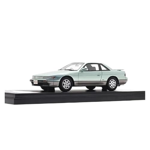 Mini Auto Spielzeug 1:43 Für Sylvia S13 1991 Harz Auto Modell Klassische Design Fahrzeug Multi-Farbe Handwerk Ornamente Wohnkultur(Green) von CYQOCD