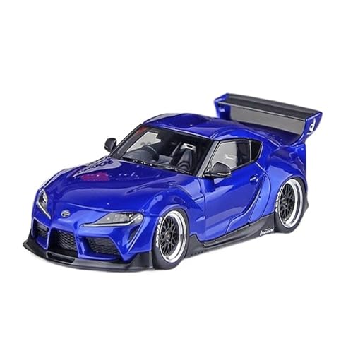 Mini Auto Spielzeug 1:43 Für Toyota Pandem Gr Supra Ver.1 2019 Harz Fahrzeug Multicolor Limited Edition Realistische Modell Wohnkultur(Blue) von CYQOCD