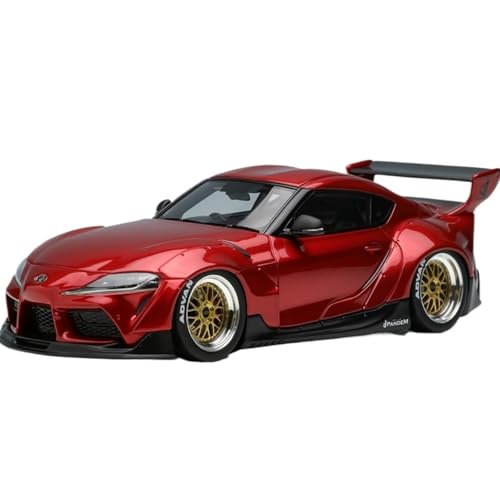 Mini Auto Spielzeug 1:43 Für Toyota Pandem Gr Supra Ver.1 2019 Harz Fahrzeug Multicolor Limited Edition Realistische Modell Wohnkultur(Red) von CYQOCD