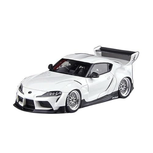Mini Auto Spielzeug 1:43 Für Toyota Pandem Gr Supra Ver.1 2019 Harz Fahrzeug Multicolor Limited Edition Realistische Modell Wohnkultur(White) von CYQOCD