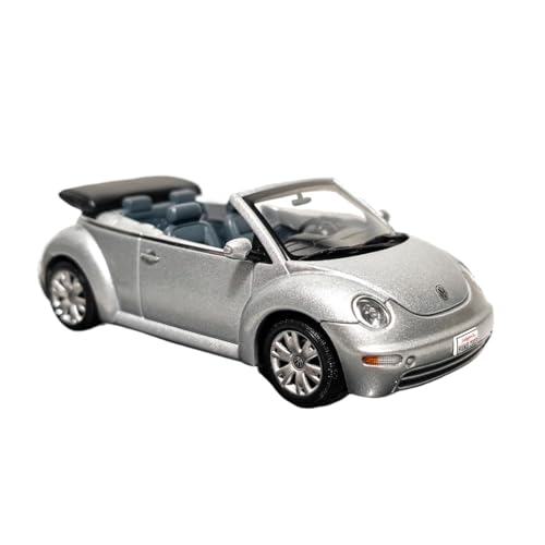 Mini Auto Spielzeug 1:43 Für Volkswagen Käfer Cabrio Silber Statische Legierung Dekoriert Auto Modelle Spiel Fahrzeug Wohnkultur von CYQOCD