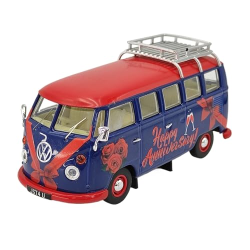 Mini Auto Spielzeug 1:43 Für Volkswagen T1 T2 Bus Camper Legierung Blau Auto Modell Rot Top Fahrzeug Druckguss Display Wohnkultur Mini Auto Spielzeug 1:43 Für Volkswagen T1 T2 Bus Camper Legierung Blau Auto Modell Rot Top Fahrzeug Druckguss Display Wohnkultur von CYQOCD