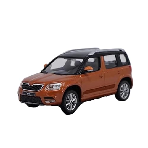 Mini Auto Spielzeug 1:43 Für YETI SUV Diecast Automodell Dekoratives Modell Spielzeug Für Die Sammlung Maßstabmodellauto Wohnkultur(Orange) von CYQOCD