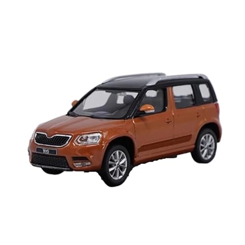 Mini Auto Spielzeug 1:43 Für YETI SUV Diecast Sammlerautomodell Erwachsene Sammlung Fahrzeuge Nostalgie Statisches Modell Wohnkultur(Brown) von CYQOCD