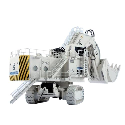 Mini Auto Spielzeug 1:50 Für Komatsu Mine Druckgusslegierungsbagger Modell Jwaneng 25026/6 Limited Engineering Auto Wohnkultur(White B) von CYQOCD