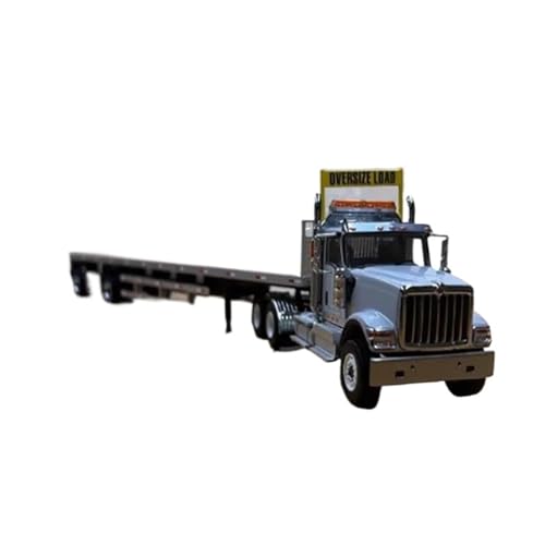 Mini Auto Spielzeug 1:50 Für Masters Universal 53' Pritschenanhänger DM HX520 Container Druckgussmodell Statisches Display Wohnkultur von CYQOCD