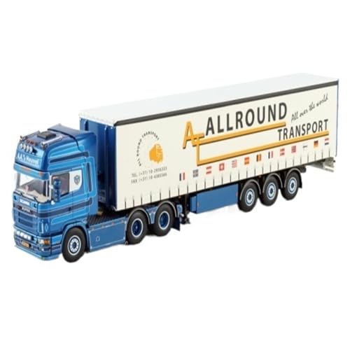 Mini Auto Spielzeug 1:50 Für Scania 4er 6X2 Planentransporter Modell Aa Vd Heuvel 01-4625 Metalldekorationen Wohnkultur von CYQOCD