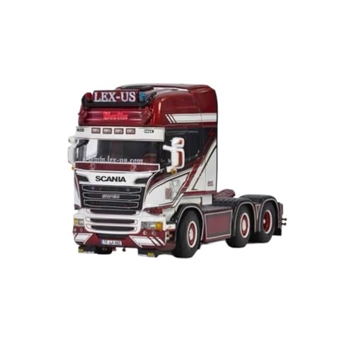 Mini Auto Spielzeug 1:50 Für Scania 6X2 LEX-US 01-2913 Super Truck Druckgussmodell Mit Roter Truck-Kopfdekoration Wohnkultur von CYQOCD